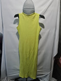 Primark lime ribbed sleeveless dress