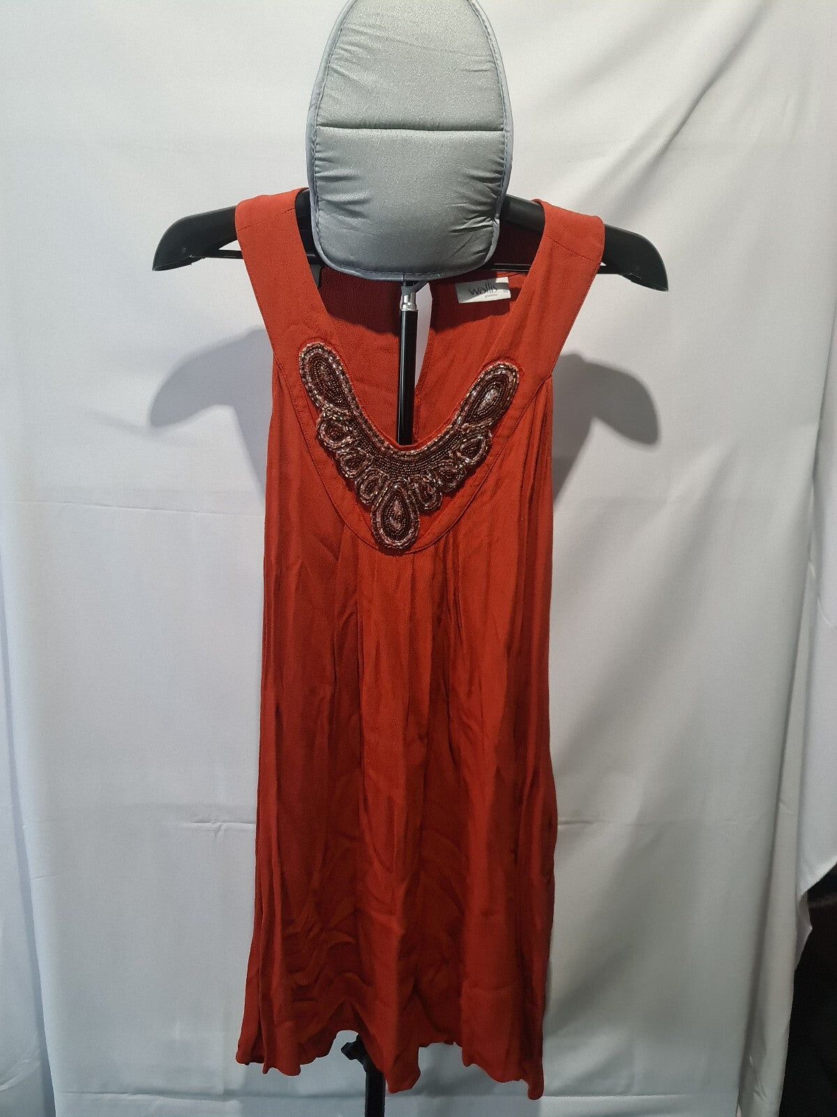 Wallis rust sleeveless dress