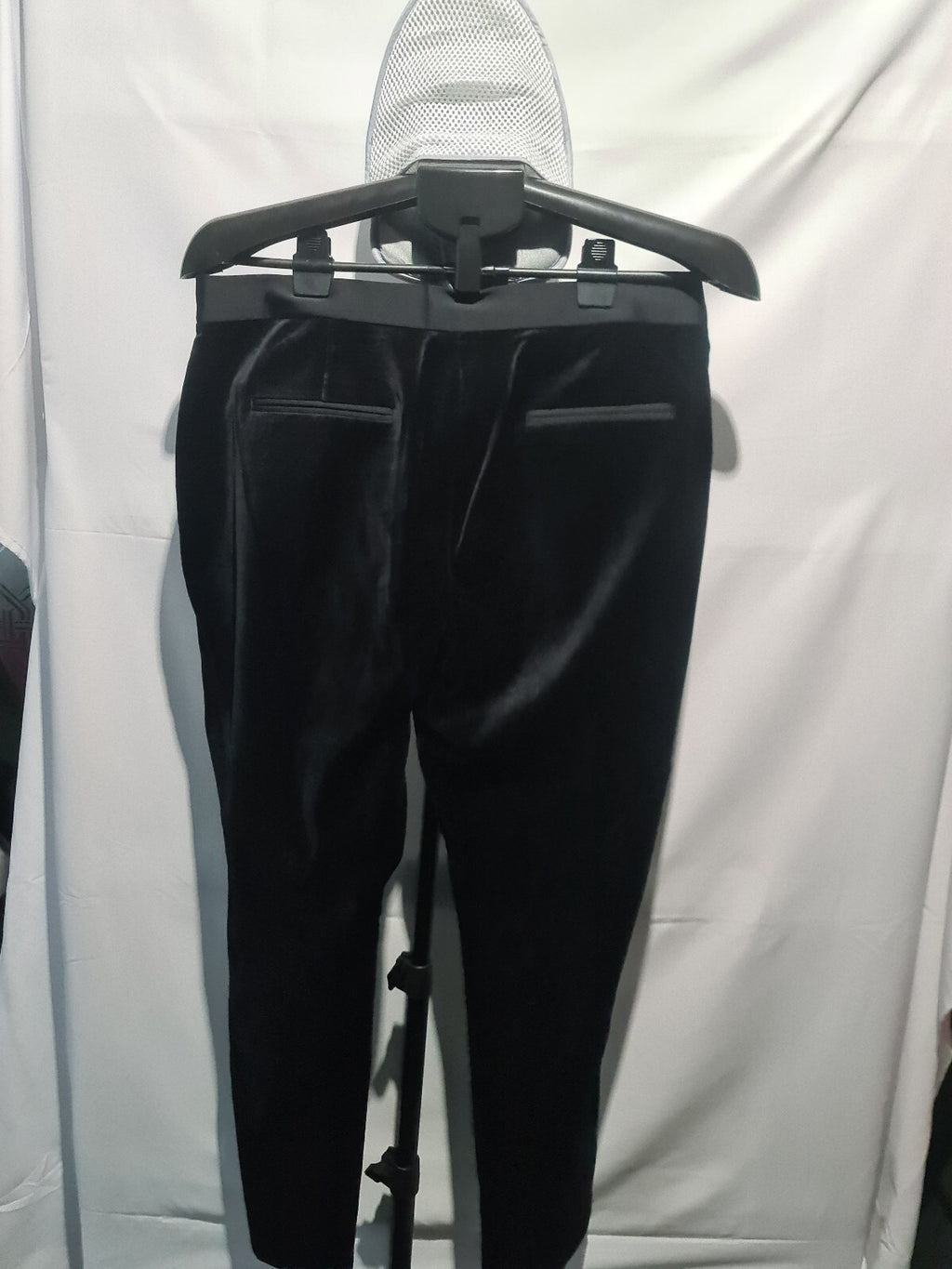 M&S Collection black velvet trousers