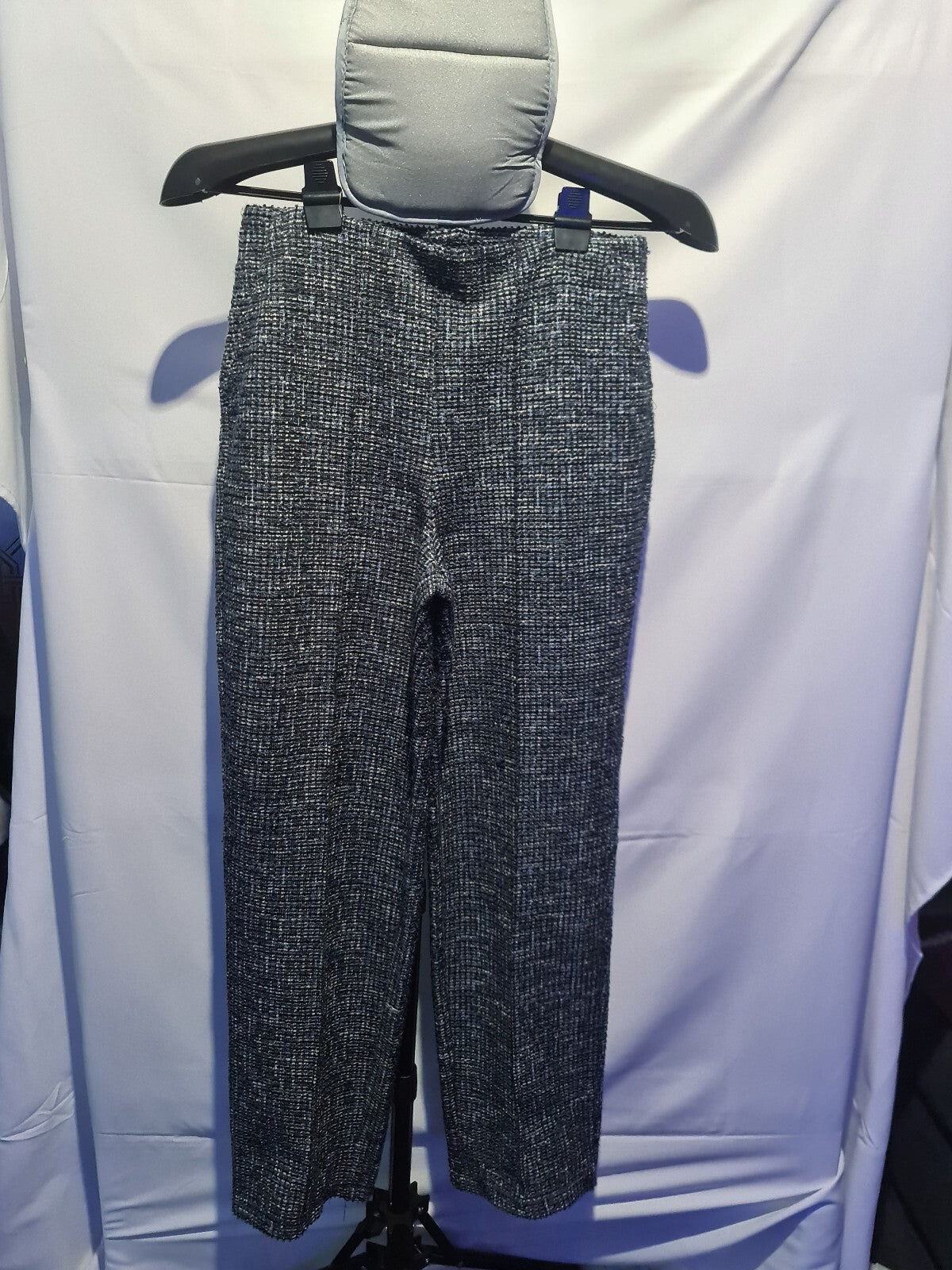 Et Vous grey knit wide leg trousers