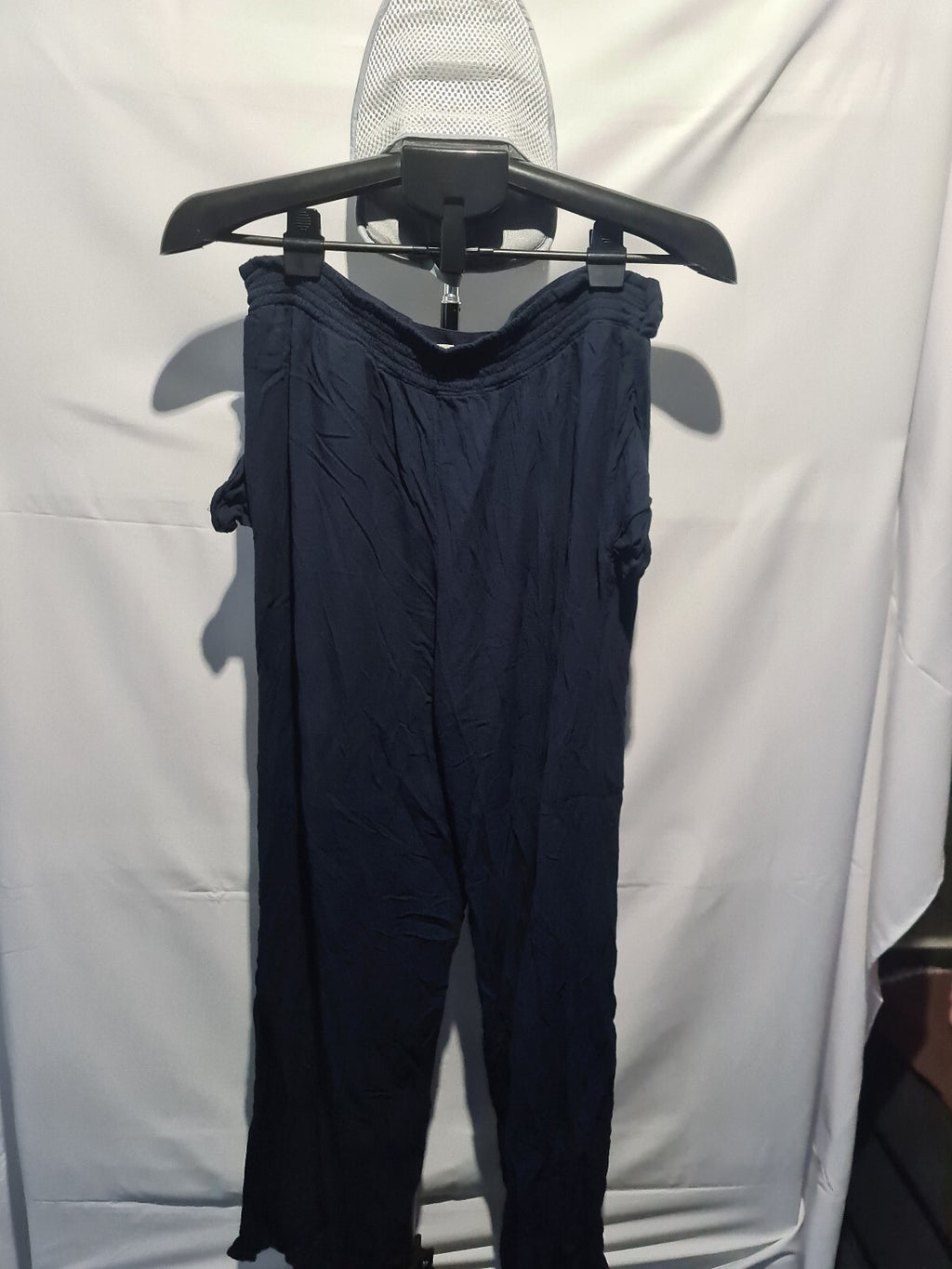 Navy loose fit trousers