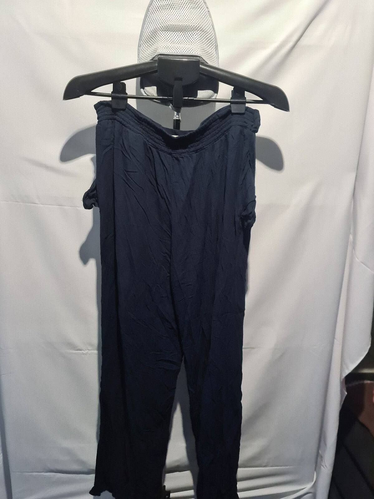 Navy loose fit trousers