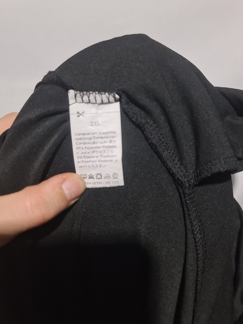Black loose fit trousers
