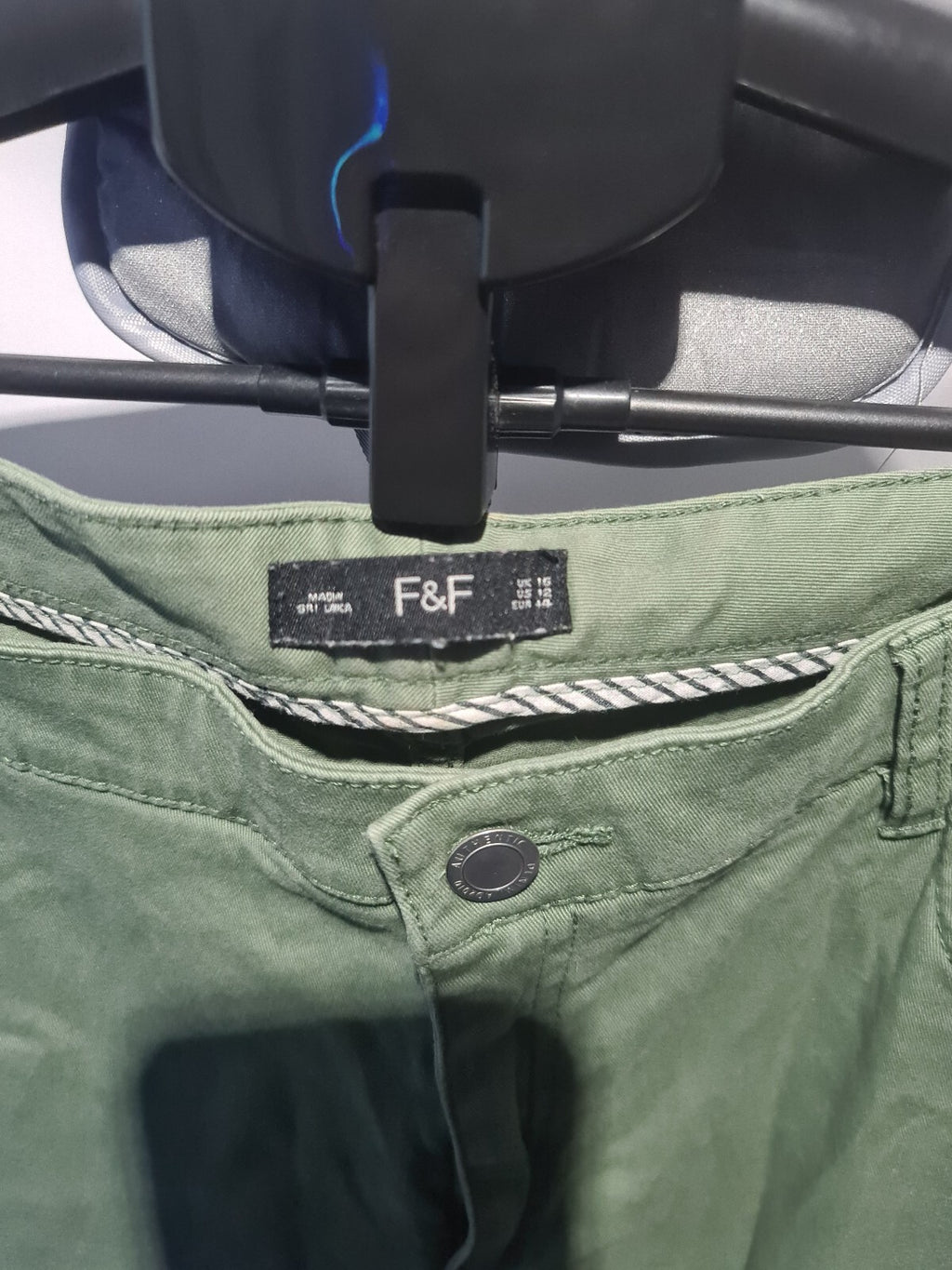 F&F sage green chinos