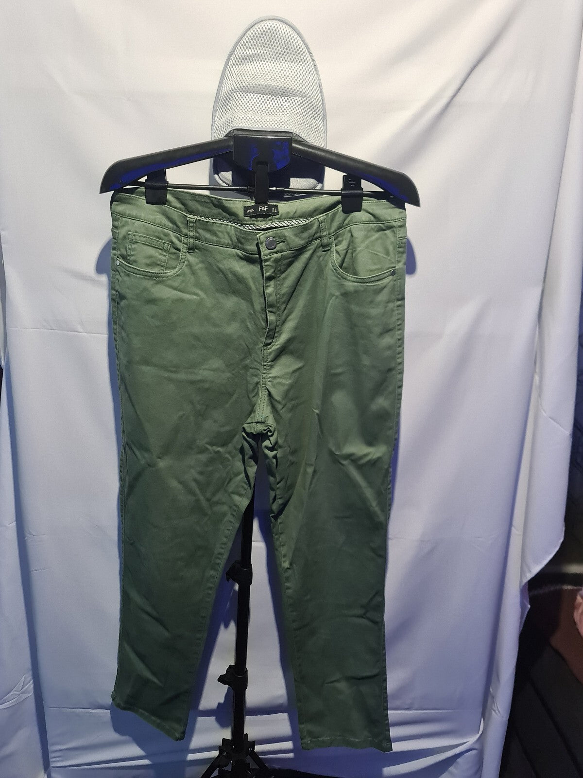 F&F sage green chinos