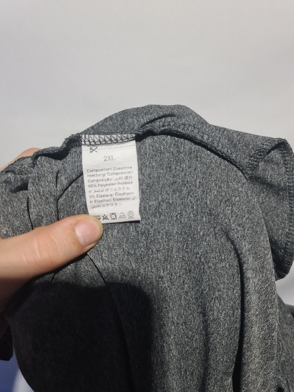 Dark grey loose fit trousers