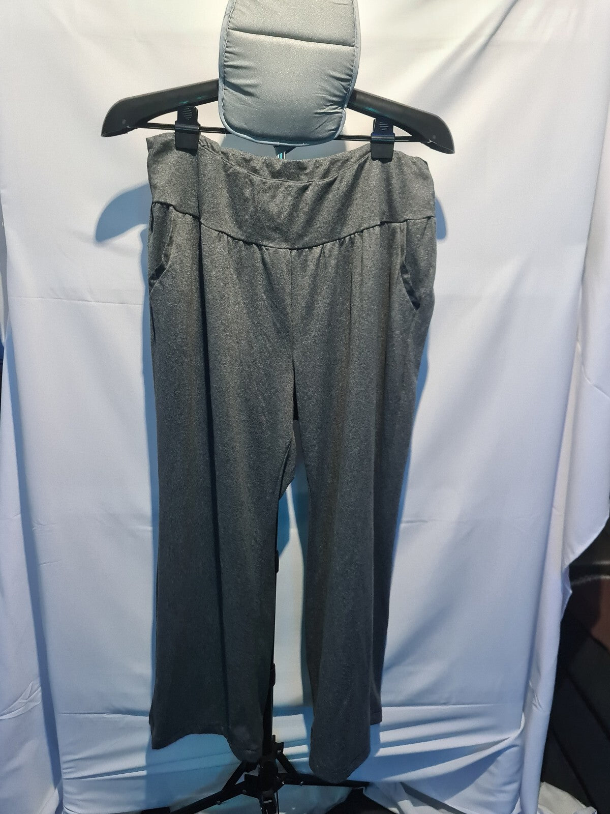 Dark grey loose fit trousers