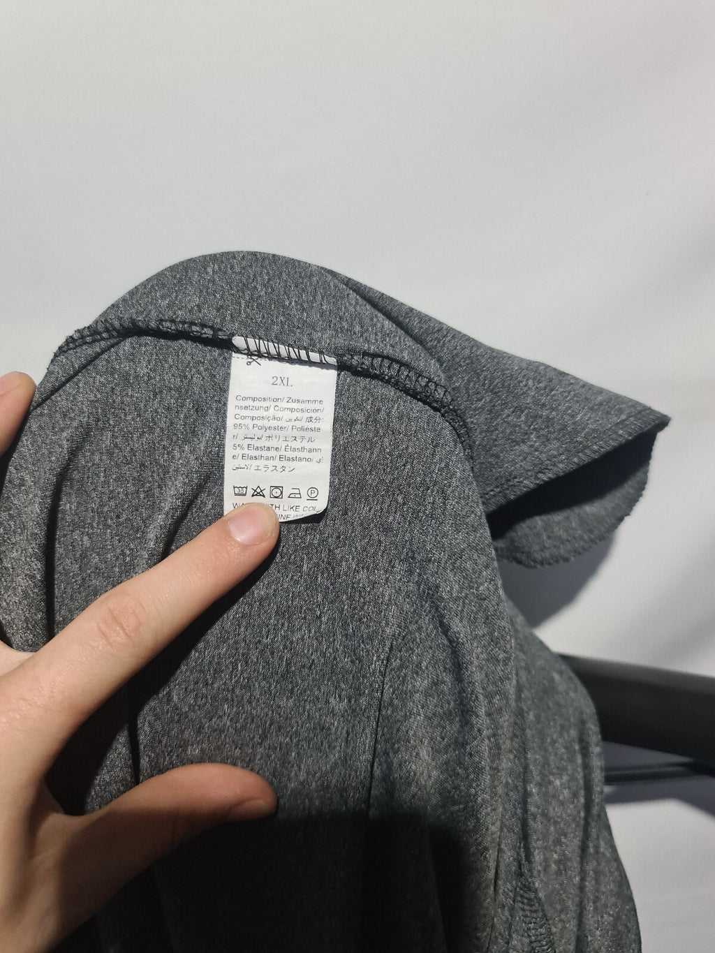 Grey loose fit trousers