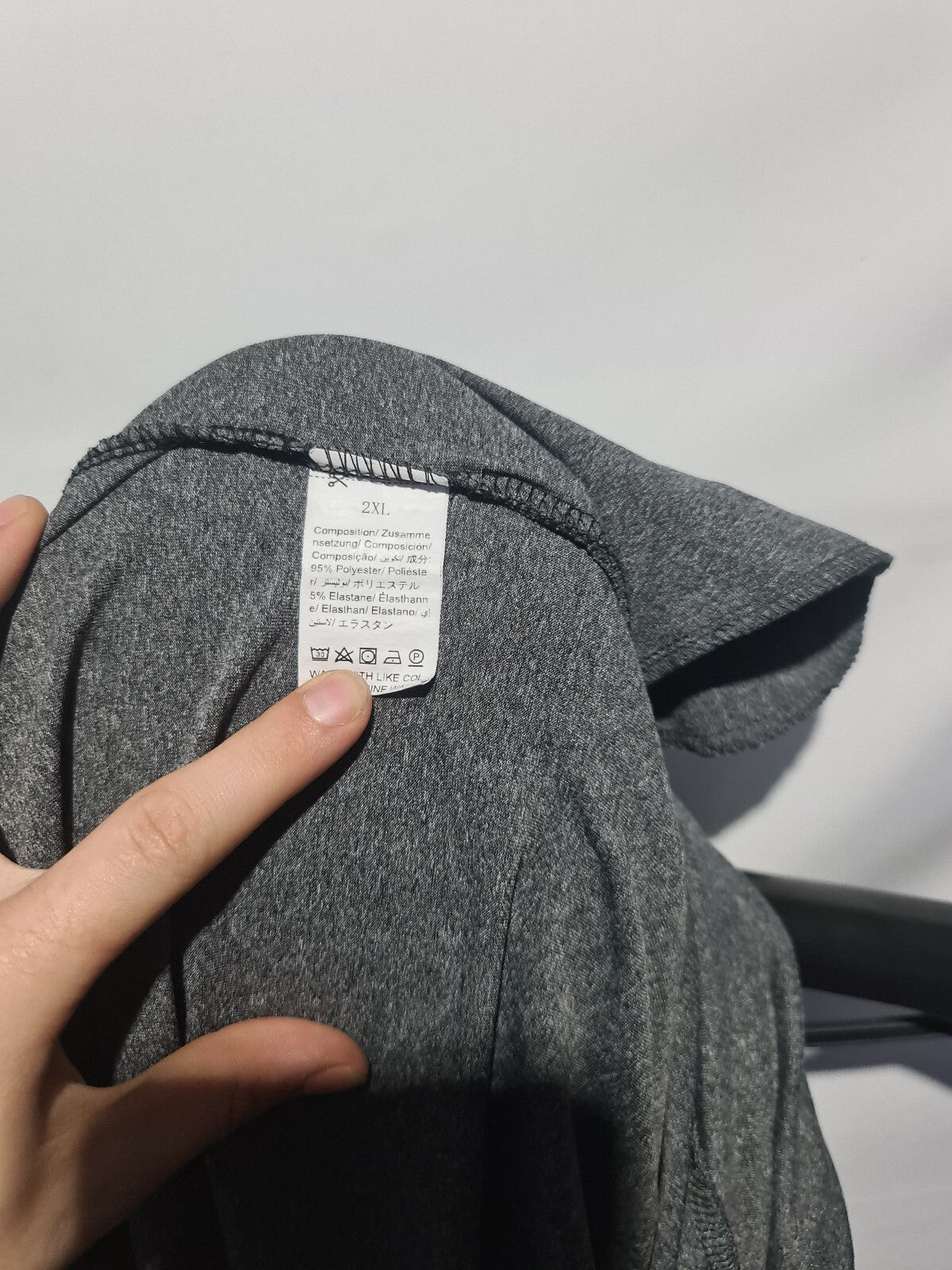 Grey loose fit trousers