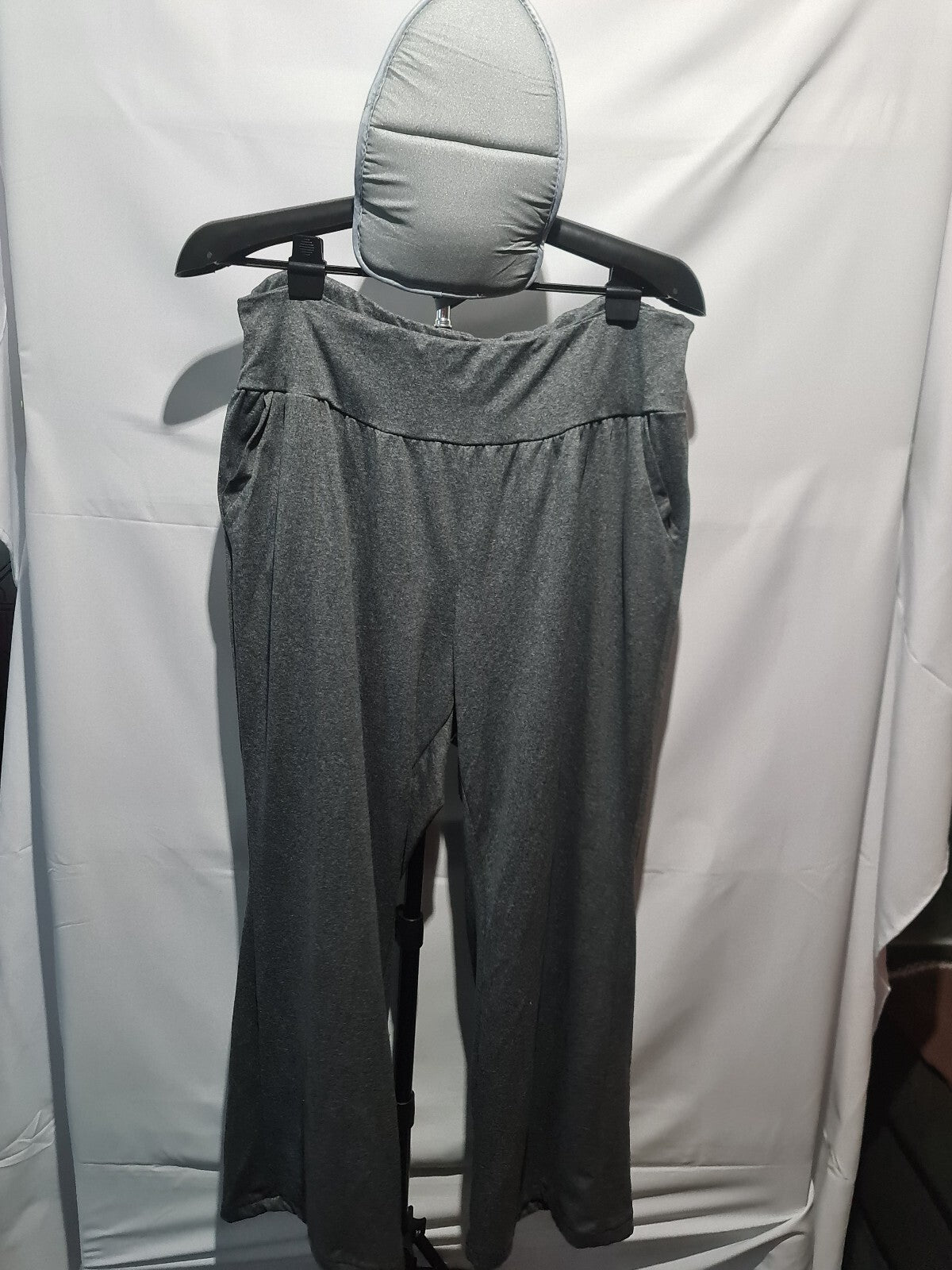 Grey loose fit trousers
