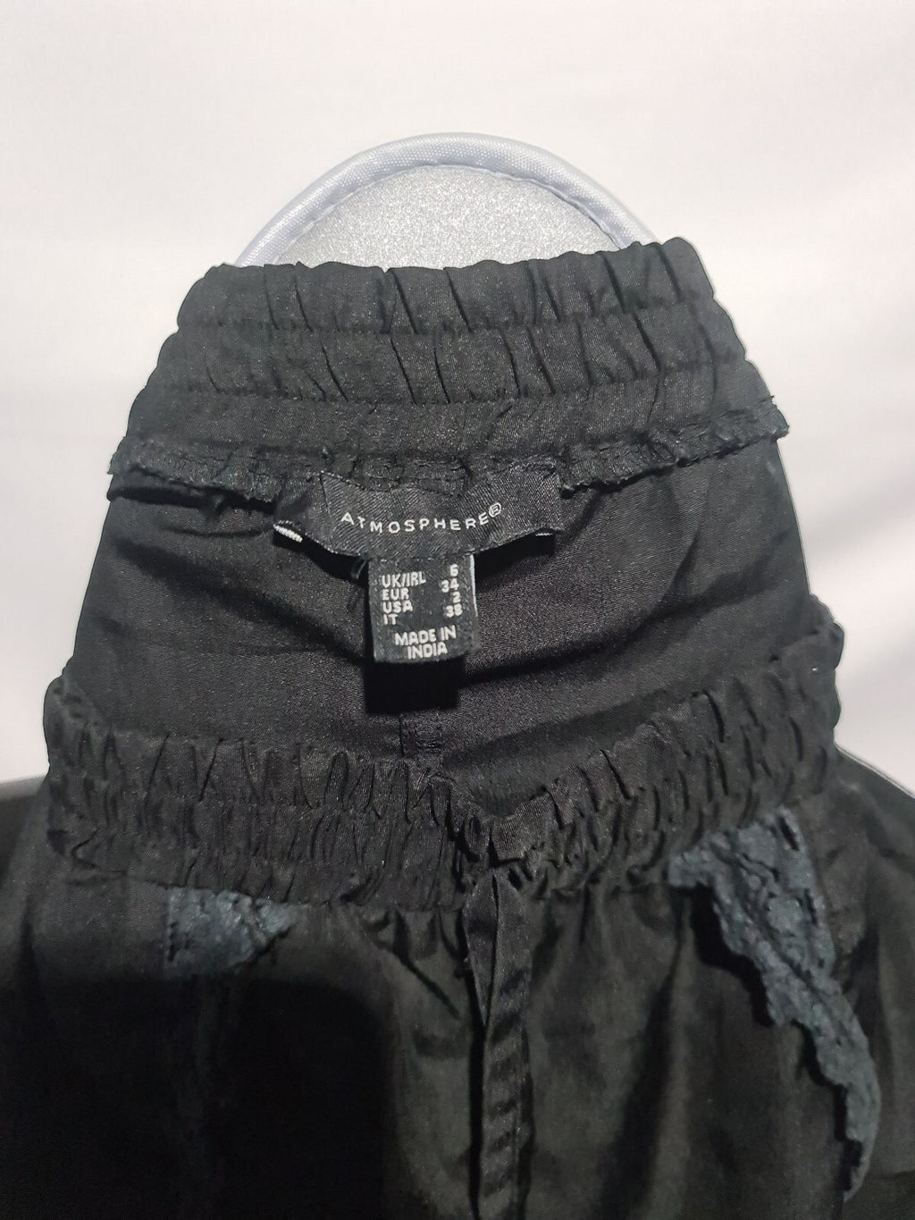 Atmosphere black lace trim shorts