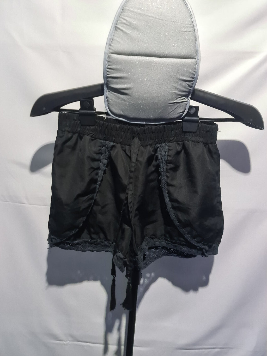 Atmosphere black lace trim shorts