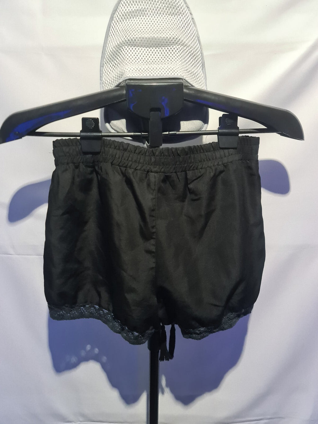 Atmosphere black lace trim shorts