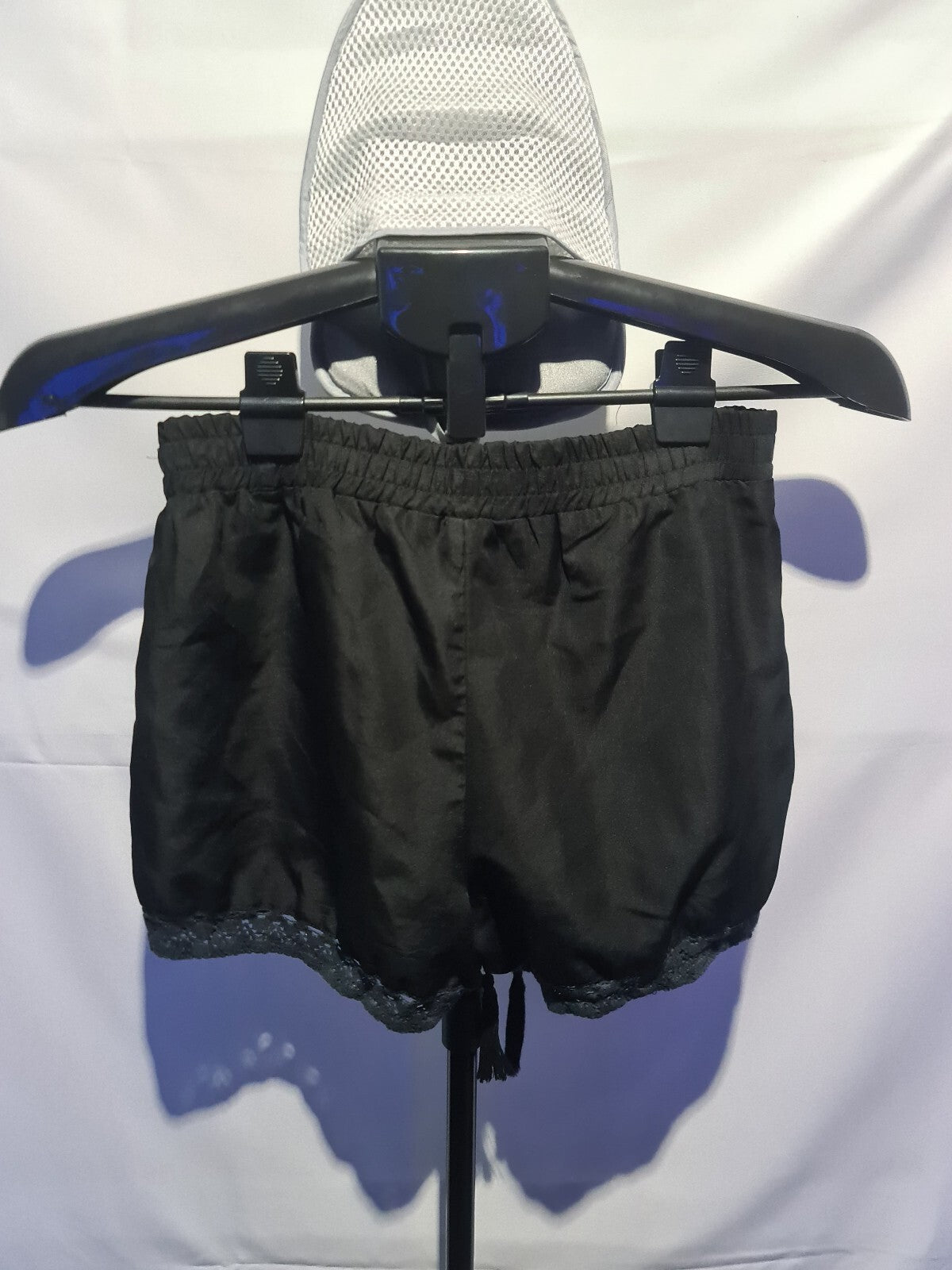 Atmosphere black lace trim shorts